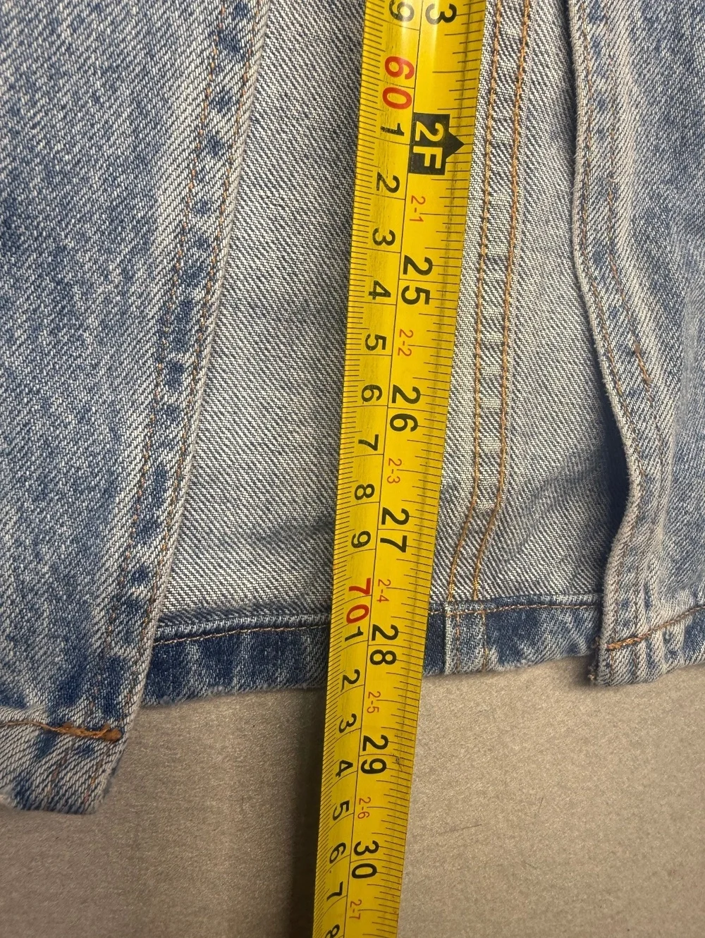 Denim Forum The '90s Halle Skirt Women 29 Light Blue Denim